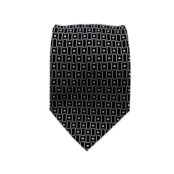 Pierre Cardin Other - Pierre Cardin Mens Tie Dress Accessory USA 100% Silk Black White Business Gift